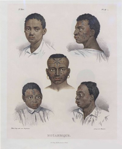 mosambikilaiset. Kuvankauniista matkoista Brasiliassa, 1830-1835. tekijältä Johann Moritz Rugendas