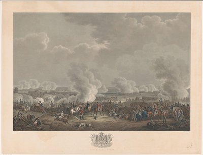 Waterloon taistelu, 1815 Kaksitoista levyä William I:n saapumisesta ja virkaanastumisesta Brysseliin sekä taisteluista Quatre-Brasissa ja Waterloossa vuonna 1815 (sarjan nimi) tekijältä Johann Nepomuk Gibèle