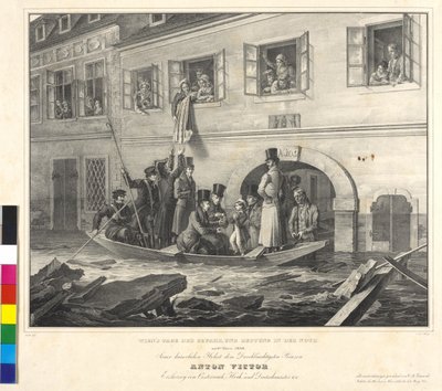 Wienin vaaran päivä ja pelastaminen Nothissa 2. maaliskuuta 1830. tekijältä Johann Nepomuk Hoechle