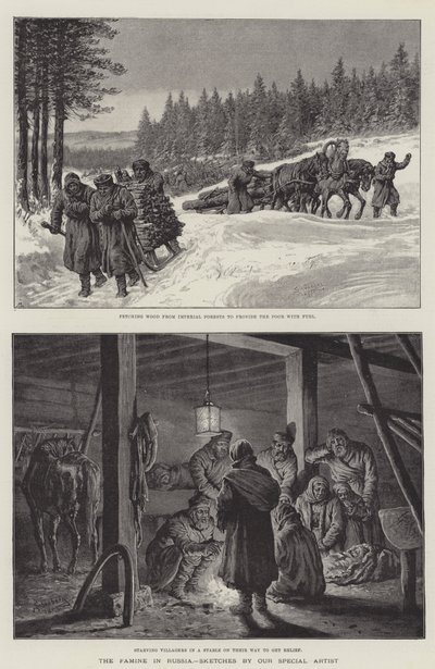 Nälänhätä Venäjällä tekijältä Johann Nepomuk Schonberg