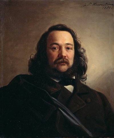 Ferdinand Freiligrathin muotokuva 1810-1876, 1851. tekijältä Johann Peter Hasenclever