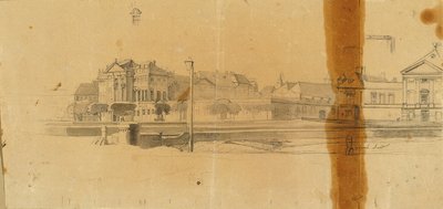 Ansicht Trautsonin palatseista tekijältä Johann Peter Krafft