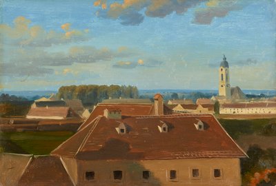 Näkymä Schanzelin yli Augartenille tekijältä Johann Peter Krafft