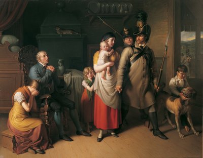 Landwehrin miehen jäähyväiset tekijältä Johann Peter Krafft