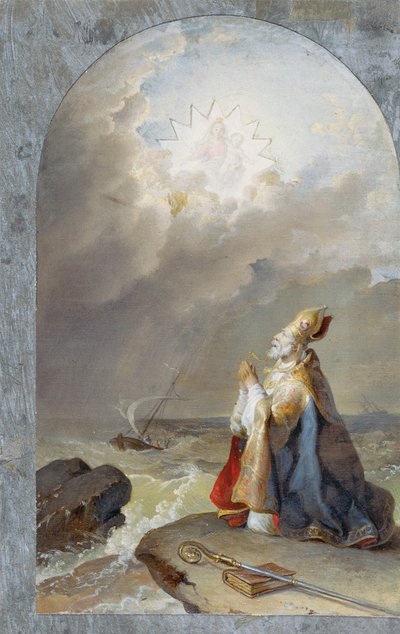 Siellä Saint Spyridon tekijältä Johann Peter Krafft