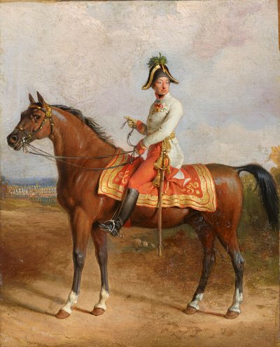 Arkkiherttua Carl hevosen selässä tekijältä Johann Peter Krafft