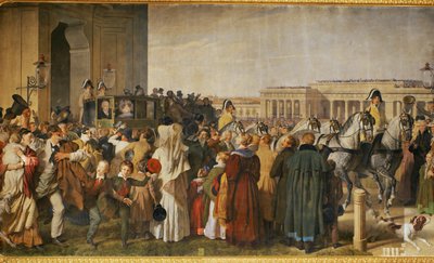 Keisari Franz I:n ensimmäinen ajo vakavan sairauden jälkeen ... tekijältä Johann Peter Krafft
