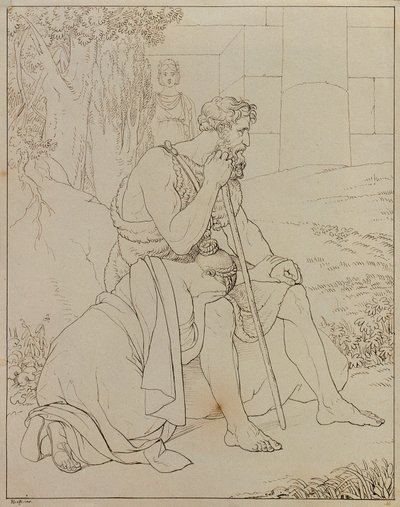 Oidipus ja Antigone tekijältä Johann Peter Krafft
