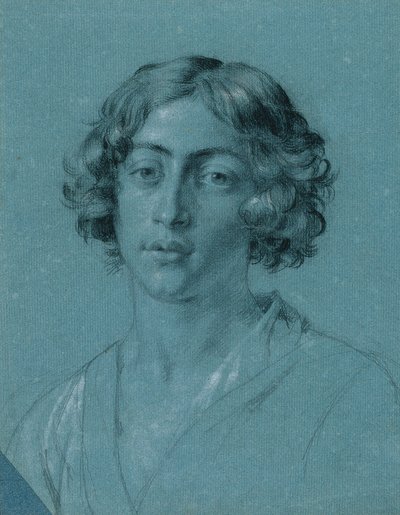 Muotokuvatutkimus elokuvalle "David Goljatin pään kanssa" tekijältä Johann Peter Krafft