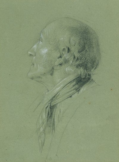 Muotokuvatutkimus "Landwehrin miehen kotiinpaluusta" varten (1817) tekijältä Johann Peter Krafft