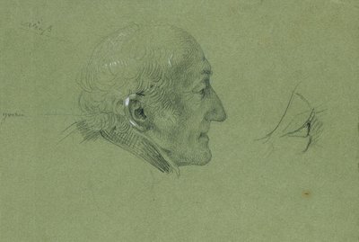 Muotokuvatutkimus "Landwehrin miehen kotiinpaluusta" varten (1820) tekijältä Johann Peter Krafft