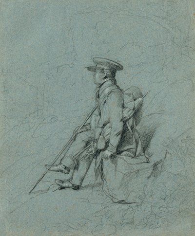 Lepäävän maalarin tutkimus tekijältä Johann Peter Krafft
