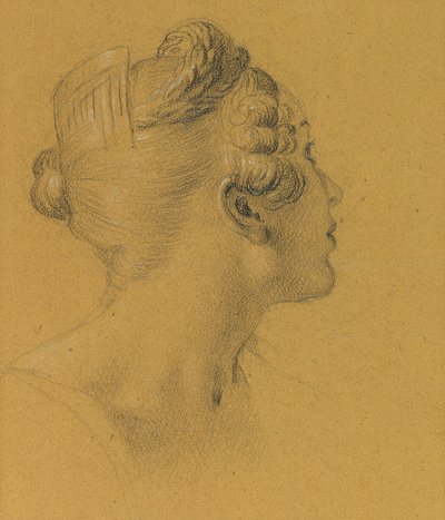 Naistyöskentely seinämaalauksia varten Hofburgissa tekijältä Johann Peter Krafft