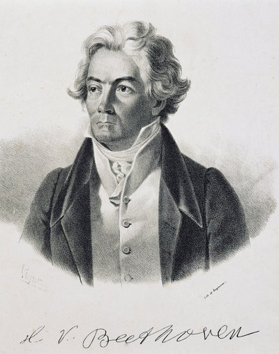 Ludwig van Beethovenin muotokuva (Bonn tekijältä Johann Stephan Decker
