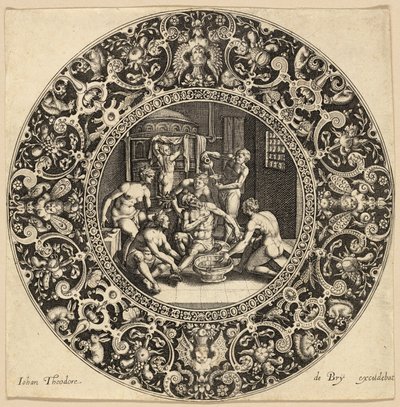 Sardanapalusin kylpylä tekijältä Johann Theodor de Bry