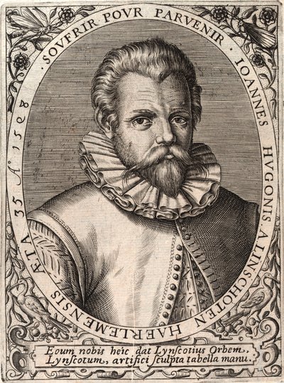 Jan Huygen van Linschotenin matka Itä-Intiaan tekijältä Johann Theodor de Bry