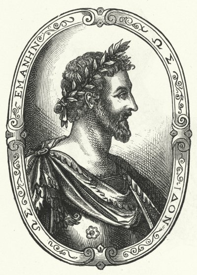 Pierre Ronsard, ranskalainen runoilija (kaiverrus) tekijältä Johann Theodor de Bry