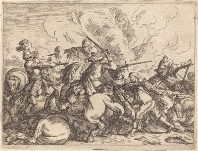Erilaisten taisteluiden päähänpisto, 1635. tekijältä Johann Wilhelm Baur