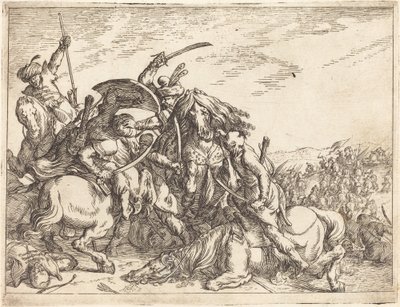 Erilaisten taisteluiden päähänpisto, 1635. tekijältä Johann Wilhelm Baur
