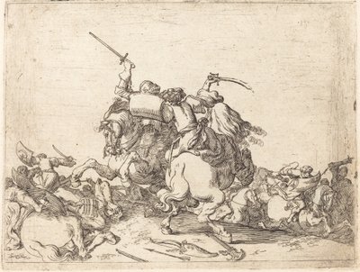 Erilaisten taisteluiden oikkuja, 1635. tekijältä Johann Wilhelm Baur