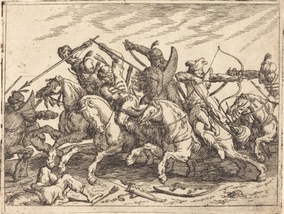 Erilaisten taisteluiden päähänpisto, 1635. tekijältä Johann Wilhelm Baur
