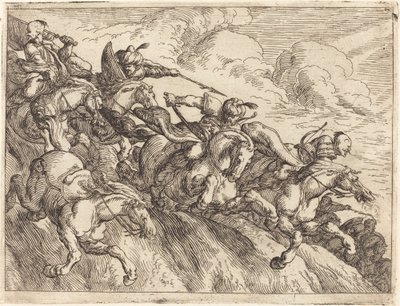 Erilaisten taisteluiden otukset, 1635. tekijältä Johann Wilhelm Baur