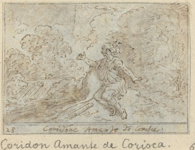 Coridone, Coriscan rakastaja, 1640. tekijältä Johann Wilhelm Baur