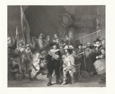 Kapteeni Frans Banninck Cocqin ja luutnantti Willem van Ruytenburchin korporaatio, joka tunnetaan nimellä "Yövartio" tekijältä Johann Wilhelm Kaiser (I)