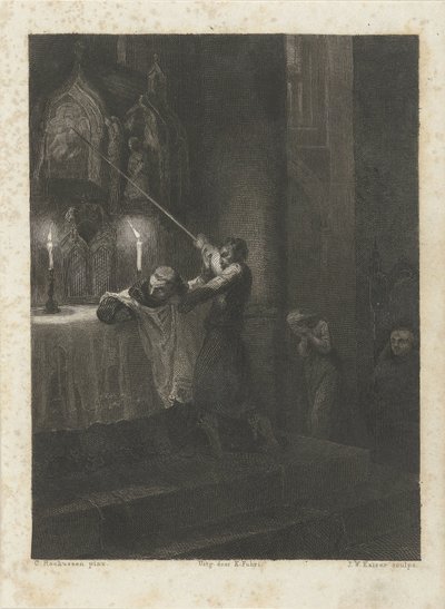 Alttaritaulun tuhoutuminen tekijältä Johann Wilhelm Kaiser (I)