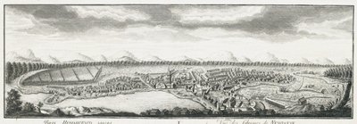 Näkymä Nevyanskin tehtaille, n. 1735 tekijältä Johann Wilhelm Lürsenius