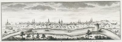 Näkymä Jeniseyskistä, noin 1735 tekijältä Johann Wilhelm Lürsenius