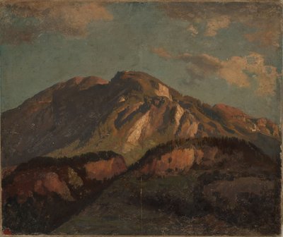 Vuorenharjanne (luultavasti) Graubündenissä tekijältä Johann Wilhelm Schirmer