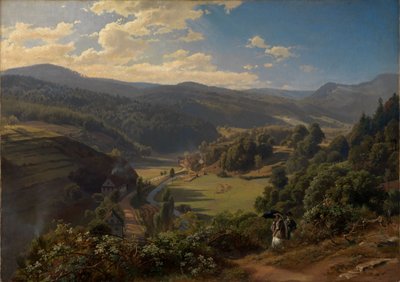 Geroldsauertal Baden-Badenin lähellä tekijältä Johann Wilhelm Schirmer