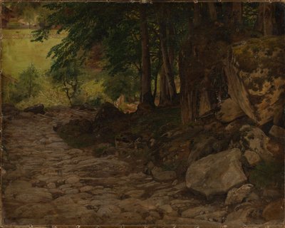 Kivipolku Sveitsissä tekijältä Johann Wilhelm Schirmer