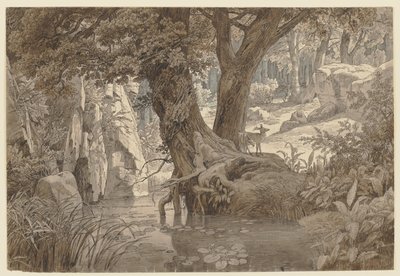 Metsämaisema tekijältä Johann Wilhelm Schirmer