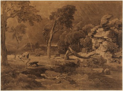 Kainin pako (1. Mooseksen kirja 4:16) tekijältä Johann Wilhelm Schirmer