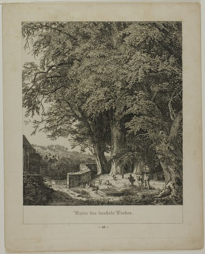 Varjoisan lehmuksen alla tekijältä Johann Wilhelm Schirmer