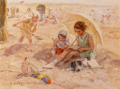 Beach Pleasure (öljy kankaalle) tekijältä Johann Zoetelief Tromp