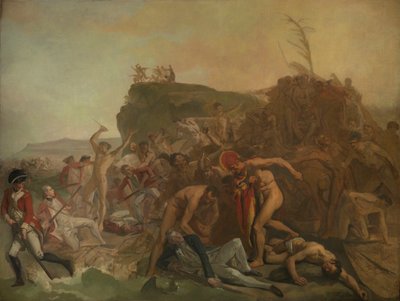 Kapteeni James Cookin kuolema tekijältä Johann Zoffany