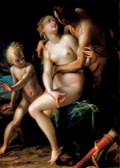 Jupiter, Antiooppi ja Cupidon Cupidon tekijältä Johann or Hans von Aachen