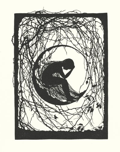 Johanna Beckmannin siluetti (litografia) tekijältä Johanna Beckmann