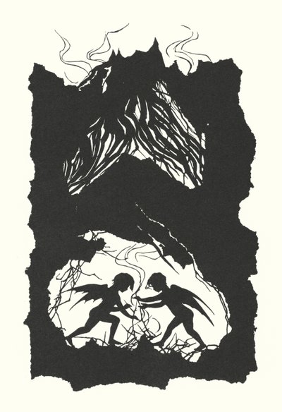 Johanna Beckmannin siluetti (litografia) tekijältä Johanna Beckmann