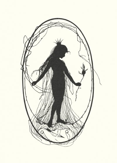 Johanna Beckmannin siluetti (litografia) tekijältä Johanna Beckmann