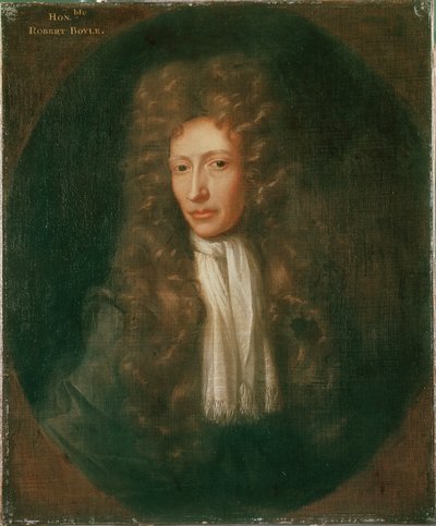 Robert Boylen muotokuva (öljy kankaalle) tekijältä Johannes (after) Kerseboom