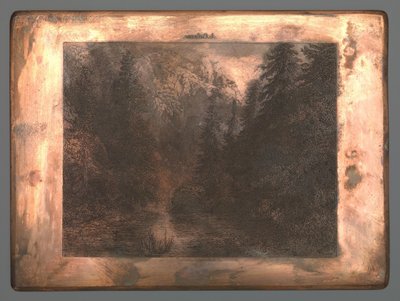 Vuoristojoki puiden välissä tekijältä Johannes Arnoldus Boland