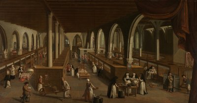 Saint Johnin sairaalan osastot (öljy kankaalle) tekijältä Johannes Beerblock