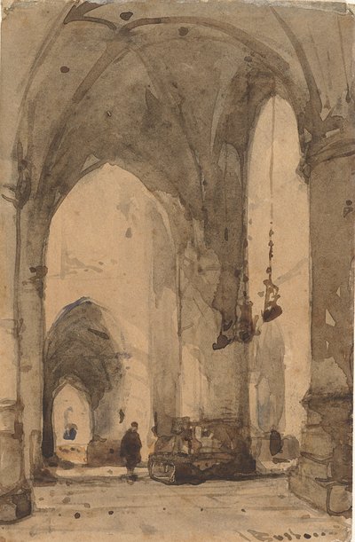 Haarlemin Sint-Bavokerkin sisätilat tekijältä Johannes Bosboom