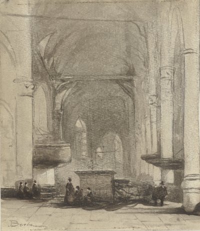 Kerkinterieur tekijältä Johannes Bosboom