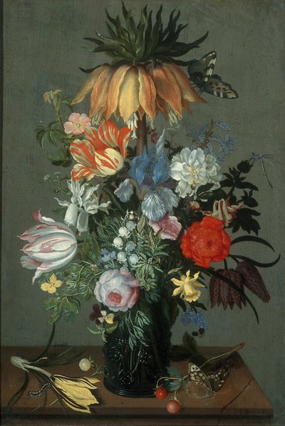 Kukkaasetelma Crown Imperialin kanssa, 1626 tekijältä Johannes Bosschaert