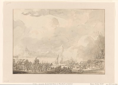 Ranskalaisten lento Papendrechtistä, 1813 tekijältä Johannes Christiaan Schotel